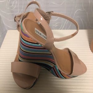 Steve Madden Multicolored Wedge Heels Sandals